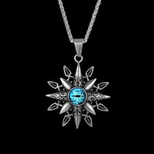 Collier œil bleu – pendentif mystique
